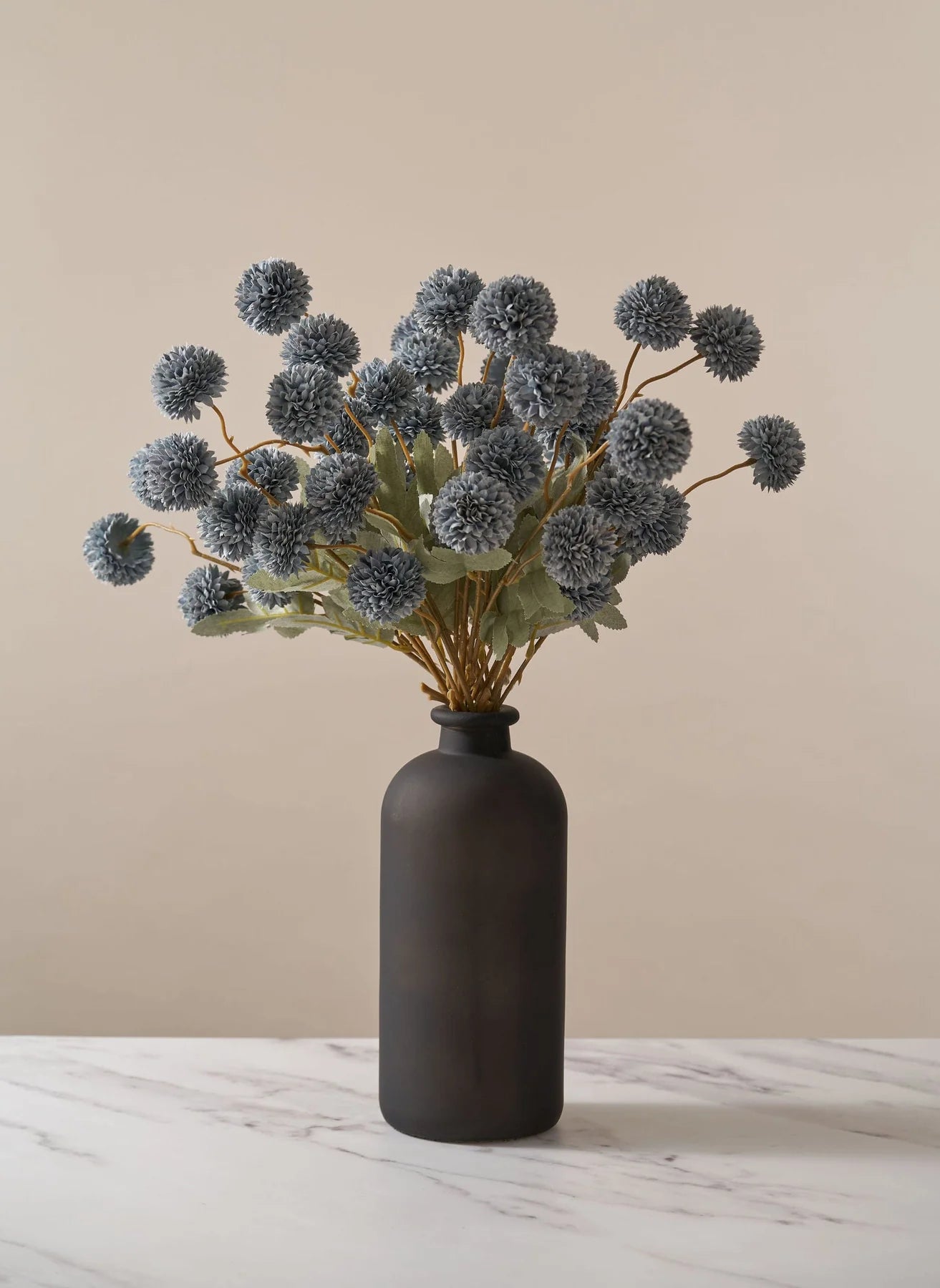 Faux Kiku Flower - White (10 Stems / 50 heads)