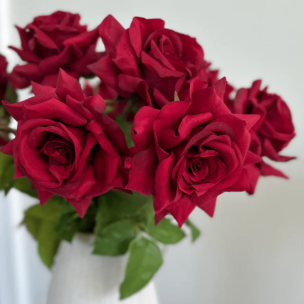 Artificial Red Tea Rose